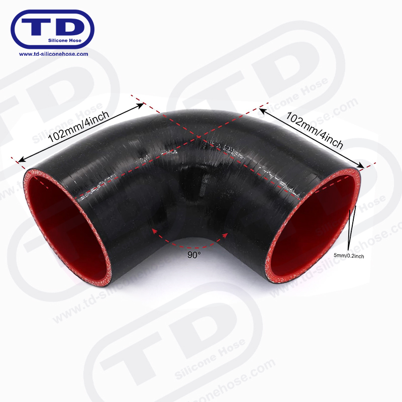 Silicon 90 ° furtun cu cot