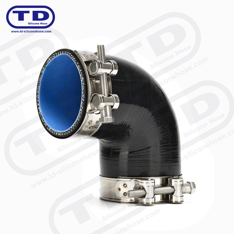 Silicon 90 ° furtun cu cot