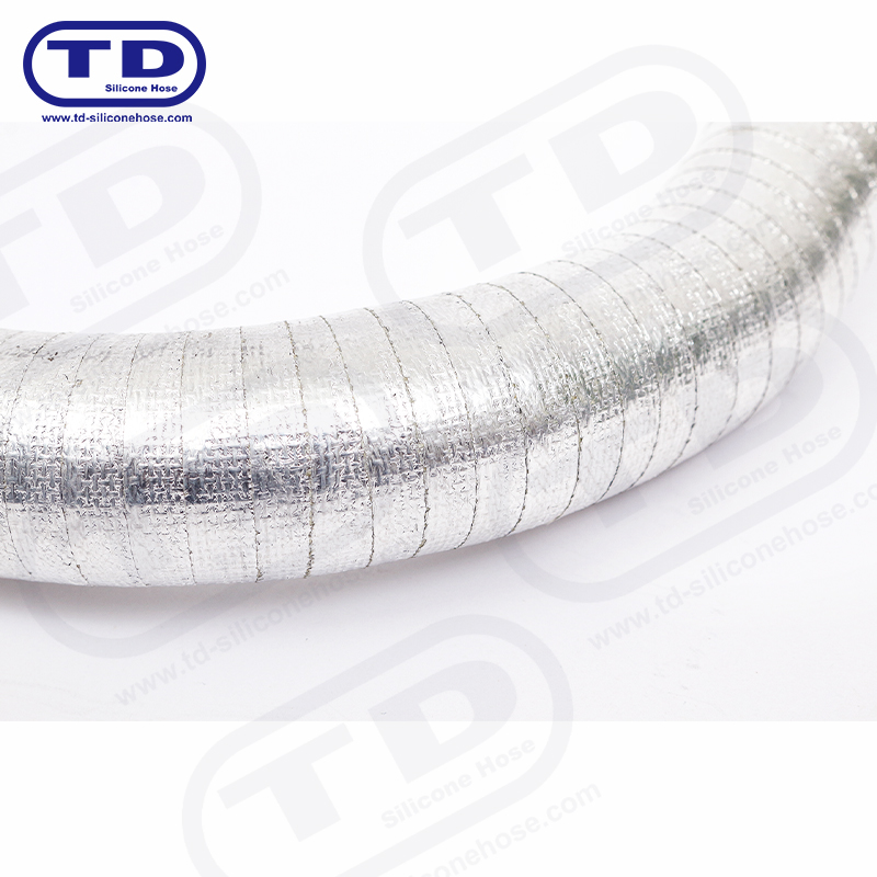 Furtun siliconic învelit din aluminiu