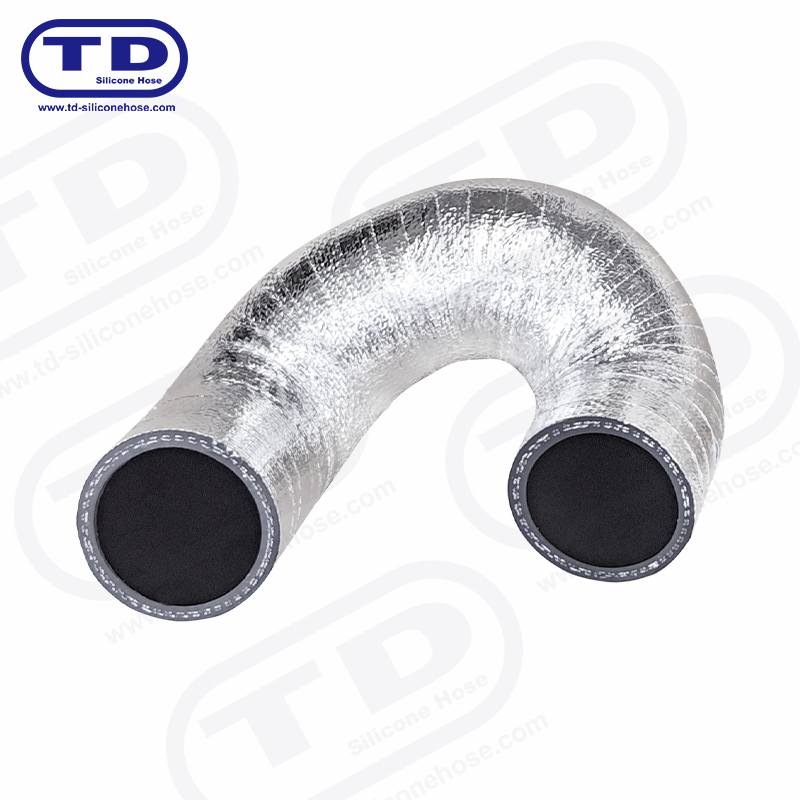 Furtun siliconic învelit din aluminiu