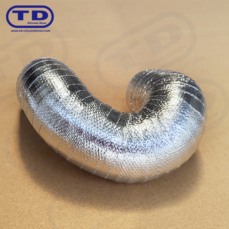 Furtun siliconic învelit din aluminiu