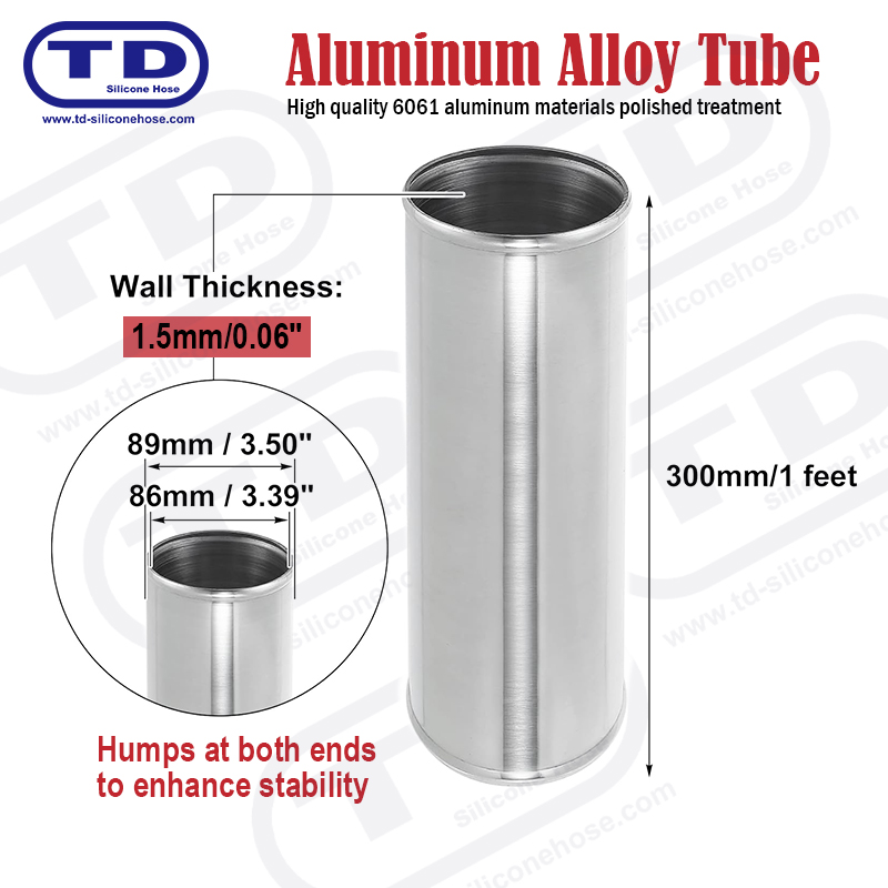 Pipe din aluminiu OD: 89mm L: 300mm